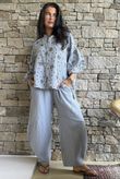 Hush Pillow Cotton Spot On Nero Boyfriend Shirt Cloud Grey